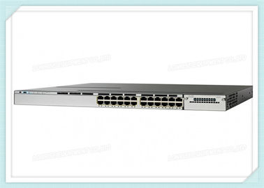 Cisco Switch WS-C3850-24P-E 24 * 10/100/1000 Ethernet POE + Ports خدمة IP المدارة القابلة للتكديس طبقة التبديل 3