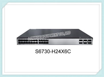 S6730-H24X6C منافذ شبكة Huawei Switch 24x10G SFP + ، 6 * 40GE / 100GE QSFP28